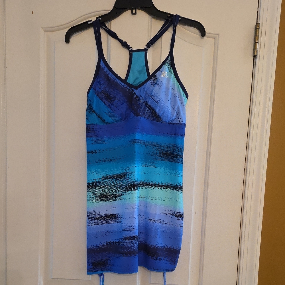 ZeroXposur Blue Gradient One Piece Swimdress